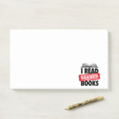Post-it® Gras “J'ai lu des livres interdits” Bibliophile  (Sur un bureau)