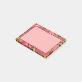 Post-it® Gras Pink Tropical Floral (Incliné)