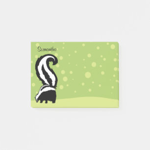 Post-it® Gras Skunk With Green Dots, Ajoutez Votre Nom