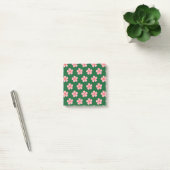 Post-it® Gras Vert & Rose Whimsar Fleur Motifs rétro (Bureau)