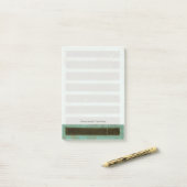 Post-it® Grate d'air turquoise contemporaine (Sur un bureau)