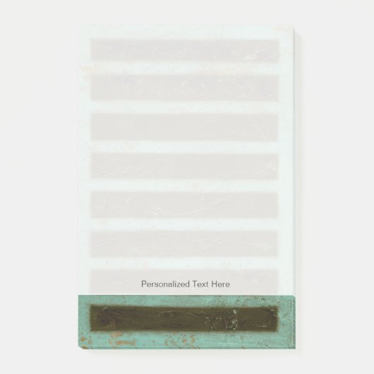 Post-it® Grate d'air turquoise contemporaine (Devant)