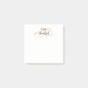 Post-it® *~* Gratitude Affirmation Rose Or JE SUIS REMERCI