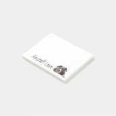 Post-it® Gray American Staffordshire Terrier Dog - Amstaff (Incliné)