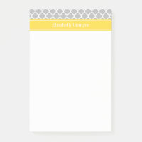 Gray White Moroccan #5 Pineapple Name Monogram