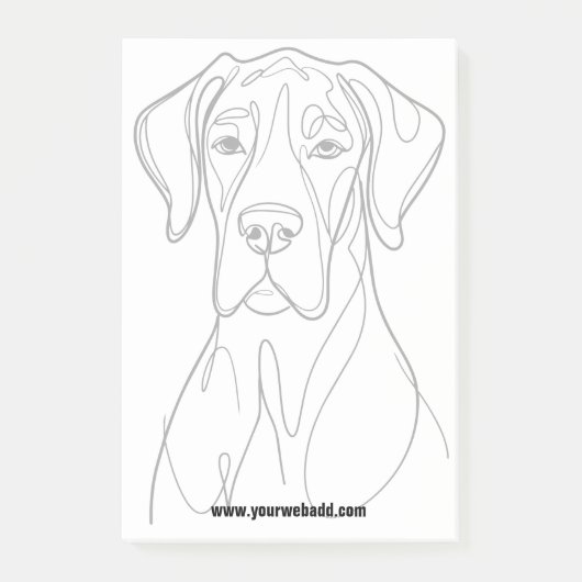 Post-it® Great Dane Notes (Devant)