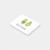 Post-it® Green Avocado Cartoon Friendship Image Friend Art (Incliné)