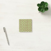 Post-it® Green Brown Checkerboard À damiers Motif (Bureau)