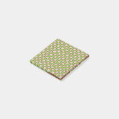 Post-it® Green Brown Checkerboard À damiers Motif (Incliné)