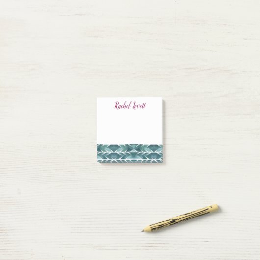 Post-it® Green Cactus Texture Post It Notes (Sur un bureau)