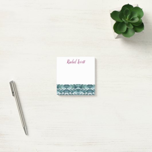 Post-it® Green Cactus Texture Post It Notes (Bureau)
