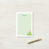 Post-it® Green Clover Post it Notes papeterie (Sur un bureau)