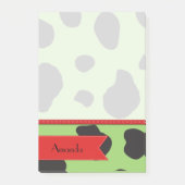 Post-it® Green Cow, Cow Print, Cow Spots, Your Name (Devant)