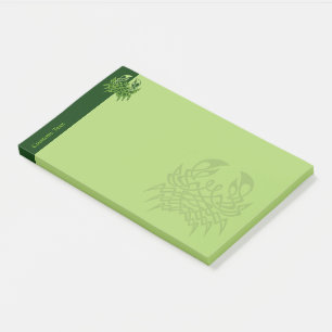 Post-it® Green crab Celtic Knot