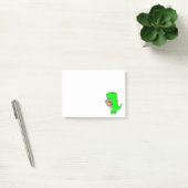 Post-it® Green Dinosaur aime le football Notes post-it (Bureau)