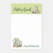 Post-it® Green Holiday Gnome Writing Pad (Devant)