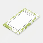 Post-it® Green Palm Feuille Rainforest Motif (Incliné)