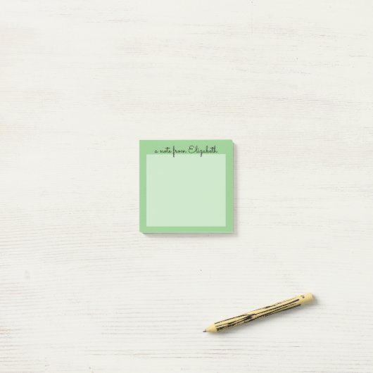 Post-it® Green Pastel (Sur un bureau)