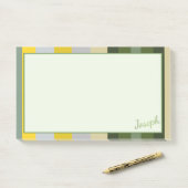 Post-it® Green Post de taille supérieure It Note For Joseph (Sur un bureau)