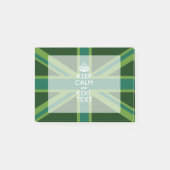 Post-it® Green Teal Keep Calm And Have Your Text Union Jack (Devant)