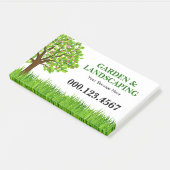 Post-it® Green Tree Grass Landscaping Service Business (Incliné)