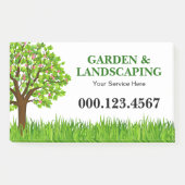 Post-it® Green Tree Grass Landscaping Service Business (Devant)