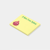 Post-it® Grenade fruit cartoon mignon et heureux (Incliné)