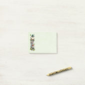 Post-it® Grenouille avec chapeau vert et trèfle mignon (Sur un bureau)