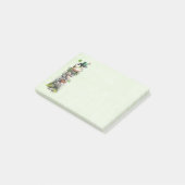Post-it® Grenouille avec chapeau vert et trèfle mignon (Incliné)