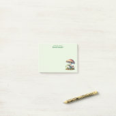 Post-it® Grenouille sous un champignon Mignon Nature (Sur un bureau)