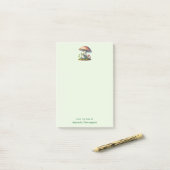 Post-it® Grenouille sous un champignon Mignon Nature (Sur un bureau)