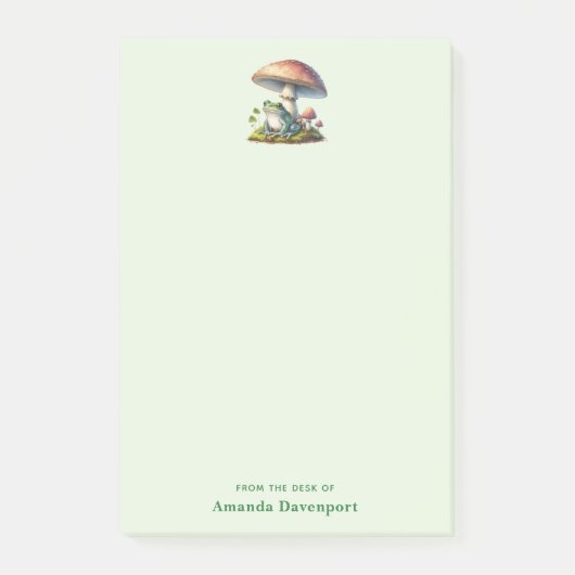Post-it® Grenouille sous un champignon Mignon Nature (Devant)