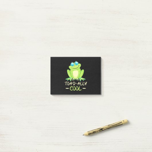 Post-it® Grenouille Toadal Cool (Sur un bureau)