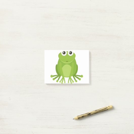 Post-it® Grenouille verte (Sur un bureau)