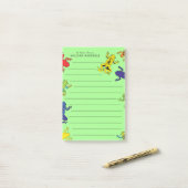 Post-it® Grenouilles d'Arbre Mignon Enfant (Sur un bureau)