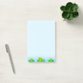 Post-it® Grenouilles mignonnes sur des notes bleu clair (Bureau)