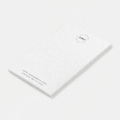 Post-it® Grey Kraft Votre Logo Et Texte Professionnels Pers (Incliné)