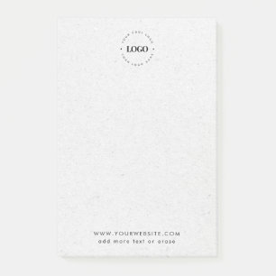 Post-it® Grey Kraft Votre Logo Et Texte Professionnels Pers