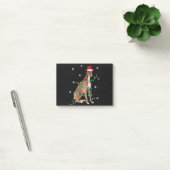 Post-it® greyhound christmas light cute santa greyhound (Bureau)