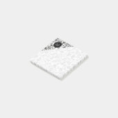 Post-it® Gribouillages Monogrammés Noir et Blanc (Incliné)