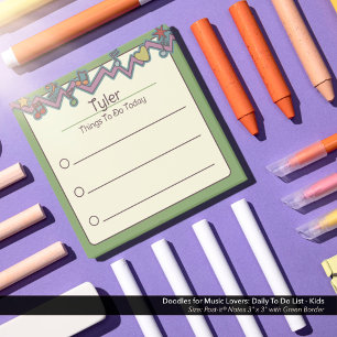 Post-it® Gribouillages pour amateurs de musique : Liste de 