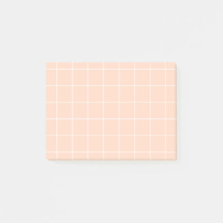 Post-it® Grid paper: minimalist grid (Peach)