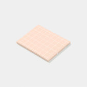 Post-it® Grid paper: minimalist grid (Peach) (Incliné)