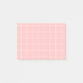 Post-it® Grid paper: minimalist grid (pink) (Devant)