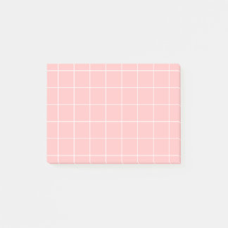 Post-it® Grid paper: minimalist grid (pink)