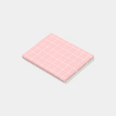 Post-it® Grid paper: minimalist grid (pink) (Incliné)
