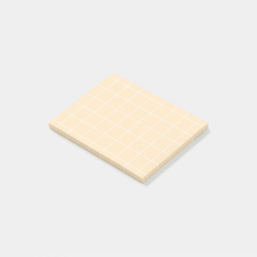 Post-it® Grid paper: minimalist grid (vanilla) (Incliné)