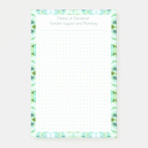 Post-it® Grille à points bleus bleu vert personnalisé Plani