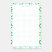 Post-it® Grille à points bleus verts Schéma du plan du coll (Devant)