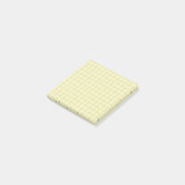 Post-it® Grille claire jaune pâle À damiers Motif (Incliné)